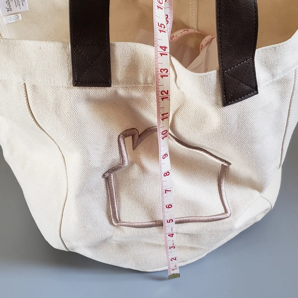 Thirty-One Tote with a Home Embroidered on the Front